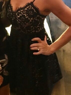 Express Dress Black and Nude Size 0